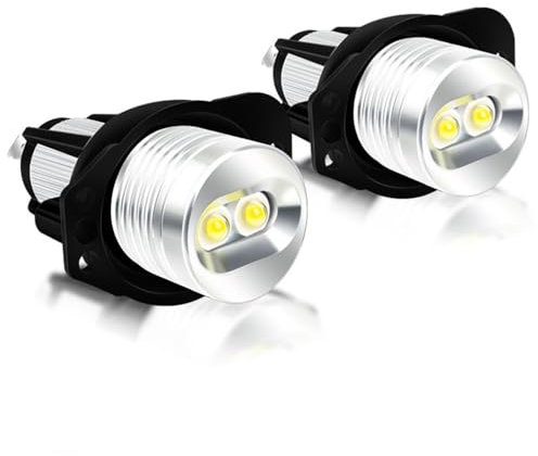 2 Piezas LED Cabeza Luz Ángel Ojos Niebla Bombilla Halo Marcador Anillo Bombilla para BMW E90 2005-2008 E91 2005-2008-Red