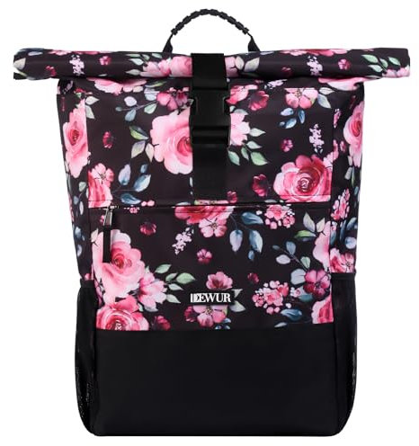 DEWUR 35L Thermo Rucksack Kühlrucksack Kühltasche Wasserdichter Picknickrucksack mit Flaschenöffner für Picknick Camping Strand Wandern Reisen Einkaufen (Rosa)