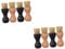 minkissy 8 STK Reinigungsbürste Bürste für Schuhapplikatoren Schuhe polieren Küchenbürste Badezimmerbürste schuhputz putzhandschuhe Schuhbürste tragbare Bürste zweifarbig Schuhcreme Hölzern