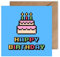 WBdesignz Happy Birthday Retro Gaming Karte zum Geburtstag - Geburtstagskarte Pixel Kuchen Glückwunschkarte Gamer Geburtstag (125 x 125 mm)