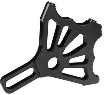 Futaoo Motorrad Roller Doppel Bremssattel Hinten Scheibenbremspumpe Adapter Halterung Bremsscheibe Pit Dirt Bike(Color:Black Bracket)