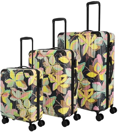 Travelite Cruise 4W Trolley L/M/S Travelbag Yellow Orchidee