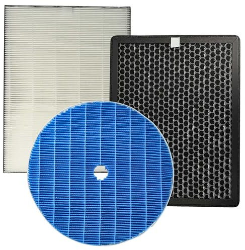 vhbw 3-teiliges Filter-Set kompatibel mit Philips AC2887/10 Luftreiniger - HEPA-Filter, Aktivkohlefilter, Befeuchtungselement