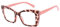 t vedo: Lady Occhiali da Lettura Unisex - Dispositivo Medico - Lenti Antigraffio +1.00 +1.50 +2.00 +2.50 +3.00 +3.50 - Custodia in Omaggio - Detraibili Fiscalmente (Rosa, 1.00, x)