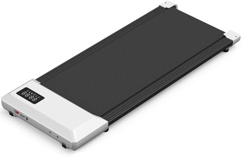 DeerRun Walking Pad Raceable，Schreibtisch laufband mit APP-Steuerung Laufband mit professioneller Anleitung und Multi-Runner-Rennen, 2,5 HP Laufband für Zuhause & Büro 134kg Kapazität