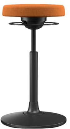 Moll S1 Sitz- & Stehhocker höhenverstellbar | bequemer Bürohocker mit gefederter 3D-Mechanik | ideal fürs ergonomische Homeoffice | Wipp- & Schwenkfunktion fördert Rückenmuskulatur | Made in Germany