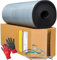 Kaimann Kaiflex® KK Kautschuk Platte selbstklebend + rote Handschuhe CAT2 + SCORPROTECT® Schlüsselband (19 mm 1000 x 6000 mm = 6 m²)