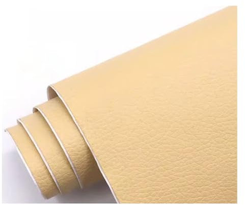 Kunstleder Selbstklebend Selbstklebende Leder-Reparaturflicken Für Möbel, Ledersofa-Autositz-Reparaturflickenband, Stark Klebendes Leder-Reparaturflicken Für Polster(Beige yellow)