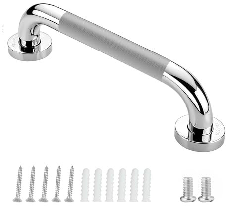 Barre d'appui antidérapante en acier inoxydable 304 pour intérieur/extérieur, cuisine, chambre à coucher, salle de bain, douche et escalier, 30 cm, 1 pièce