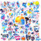 Ainvliya 60Pcs Anime/Cartoon Character Cartoon Stickers, Multicolor, Vinyl, Waterproof, for Skateboard, Guitar, Car, Laptop, Water Bottles, Walls, Luggage, Books, Travel