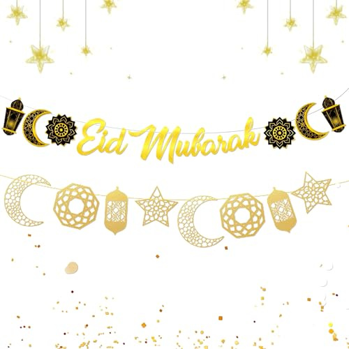 Eid Dekorationen Eid Banner Home Ramadan Dekorationen für Home Umrah | Eid Dekorationen Eid Banner Home Ramadan Dekorationen für Home Umrah Mubarak Dekorationen