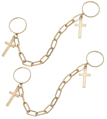 VALICLUD 2stücke Kreuz Kette Für Damen Einstellbare Kettenringe Für Teenager Und Besondere Anlässe