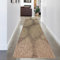 CARPETIA Teppich Schlafzimmerteppich Läufer Flur Gang Innen- Außenraumteppich wetterfest in zeitlosem Blättermuster in Beige Braun 80 x 250 cm