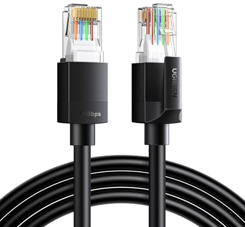 UGREEN Ethernet-Kabel, CAT 6a, 5 m, UTP, Netzwerkkabel, 10 Gbit/s, Hochgeschwindigkeits-Internetkabel, LAN-Draht, RJ45-Stecker, kompatibel mit Router, PS5, Xbox, Smart-TV, Switch, WiFi-Extender