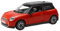 WHYMIRRJ Druckguss 1:28 Für Mini Cooper Legierung Druckguss-Automodelle Maßstabmodellbausätze Zu Öffnende Türen Sammler-Souvenirs Aus Metall(Red)