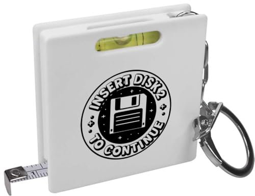 'Insert Disk 2 To Continue' Keyring Tape Measure/Spirit Level Tool (KM00043812)