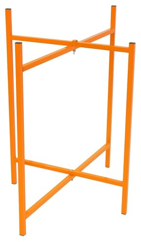Mortar Spot Board Stand x 10 Heavy Duty 30 750mm High Powder Coated Steel Box Section Frame Locking Mechanism Adjustable Foldable Design Easy Storage Bricklayers Plastering Holder Fixing Kit Included