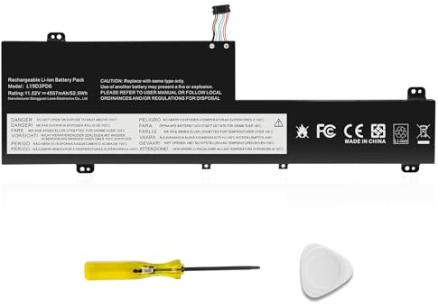 ASUNCELL 11.52V/52.5Wh L19D3PD6 Laptop-Akku für Lenovo IdeaPad Flex 5-14IIL05-Type 81X1 81WS, 5-14ITL05-Type 82LT 82HS Series, 5-14ARE05-Type 81X2 82DF Series, 5-15IIL05-Type 81X3 82HT Series