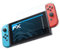 atFoliX Schutzfolie kompatibel mit Nintendo Switch Folie, ultraklare FX Displayschutzfolie (3X)