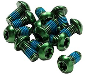 Reverse Bremsscheiben Befestigungs- Schrauben-Set 12 Stück M5x10mm grün