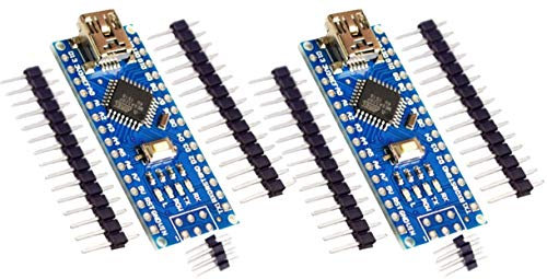 TECNOIOT 2pcs Nano V3.0 Controller Board Atmega328P CH340