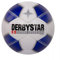 Derbystar Fußball - Futsal Speed ​​- Trainings- und Spielball für Fußball - Low Bounce Effekt - Strapazierfähiges PU-Material - Hohe Sichtbarkeit - Wit, Blauw - Maat 4