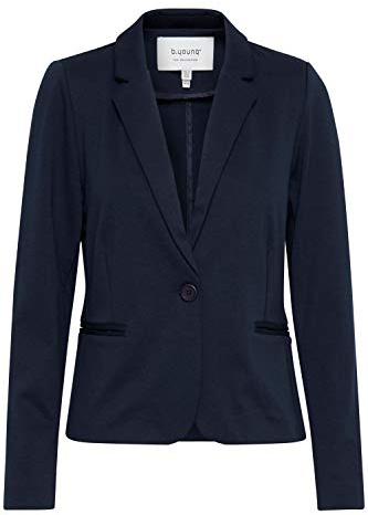 b.young BYRizetta Damen Blazer Jackenblazer Anzugsblazer mit Stretch Reverskragen 1-Knopf-Form Paspeltaschen Slim fit