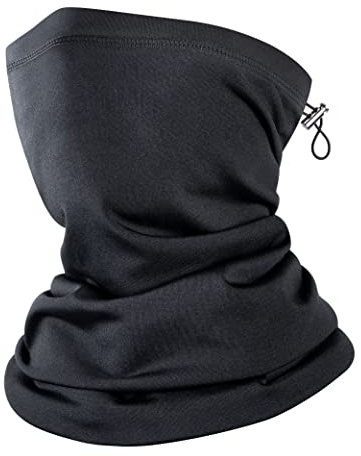 Kiiwah Cache Cou Ski avec Cordon, Cache Nez Moto Tour de Cou Multifonctionnel Adapté pour Cyclisme, Vélo, Course pour Hommes et Femmes