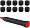 Luvadeyo Overgrips for Tennis, Badminton, Squash Grip Tape Anti-Slip Overgrip Badminton Tennis Racket Non-Slip Tape, Overgrip, Grip, Belt for Tapes and Absorbent (Black)