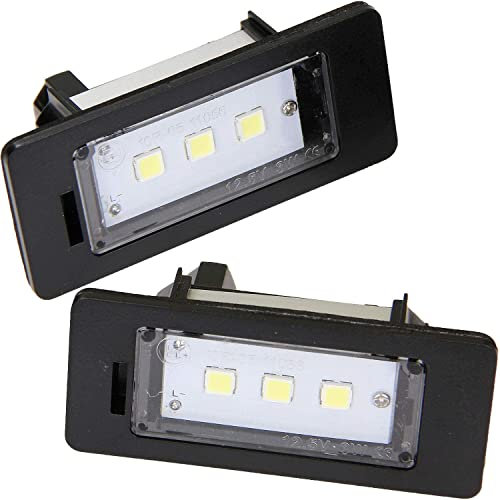 MR-Style Aufkleber + Led Kennzeichenbeleuchtung kompatibel mit E39 E60 E90 E70 E84 (5050)