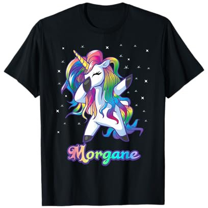 MORGANE Licorne Cadeaux pour filles Cadeaux d'anniversaire pour femmes T-Shirt