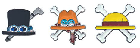 Amasukami 3 Anime Charaktere Monkey D Luffy Abzeichen Portgas D Ace Abzeichen Sabo Abzeichen Set