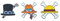 Amasukami 3 Anime Charaktere Monkey D Luffy Abzeichen Portgas D Ace Abzeichen Sabo Abzeichen Set