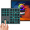 Doohoeek Backlit Buetooth Keypad for iPad Procreate Compatible with iOS17 or Later, Rechargeable Keyboard for Procreate and Drawing Shortcuts for iPad and Graphic Tablets, Gray