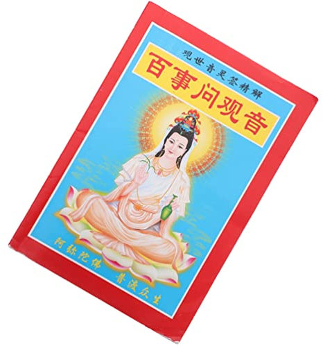 Gadpiparty Libro Segni Di Guanyin Bastoncini Cinesi Per Predire La Fortuna Oggetto Di Divinazione Buddista Di Legno Di Divinazione Puntello Di Divinazione I Soldi Carta