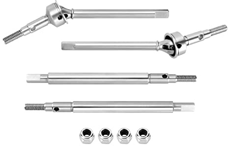 INJORA Vorne Hinten Achswellen +2mm Verlängertes Metall RC Dogbone für 1/18 RC Crawler TRX4M Upgrade Teile