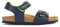 Geox J Ghita Boy B Sandale, Bleu Marine/Jaune Fluo, 31 EU