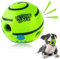 QKURT Giggle Ball for Dogs, Indestructible Squeaky Dog Toy，Interactive Pet Balls for Training, Boredom and Anxiety Relief (11cm)