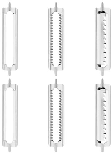 Lames de Rechange pour Éplucheur, 6 Pièces Lame pour Eplucheur vertical, économes lames de rechange Épluche-légumes, Lames de Rechange éplucheurs rapides pour pommes de terre fruits
