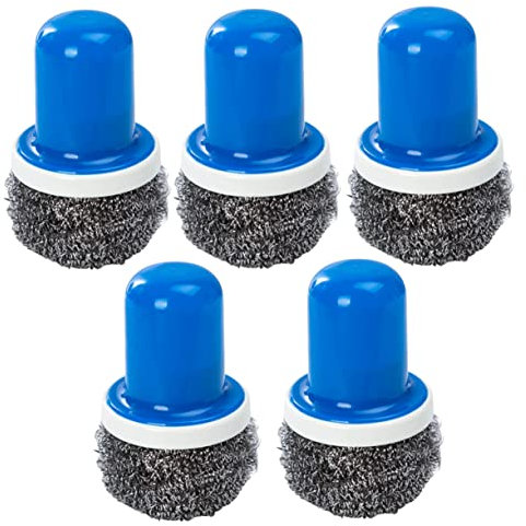 Gatuida 5piezas Cepillo Acero con Mango para Cocina Hogar y Restaurante Herramienta De Limpieza Multifuncional para Ollas Sartenes y Platos Unidades Accesorios De Cocina