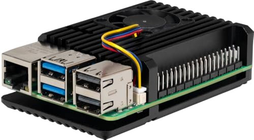 Joy-it SBC Armor Case Block Active Kartengehäuse Geeignet für (Entwicklungskit): Raspberry Pi incl. Kühler a