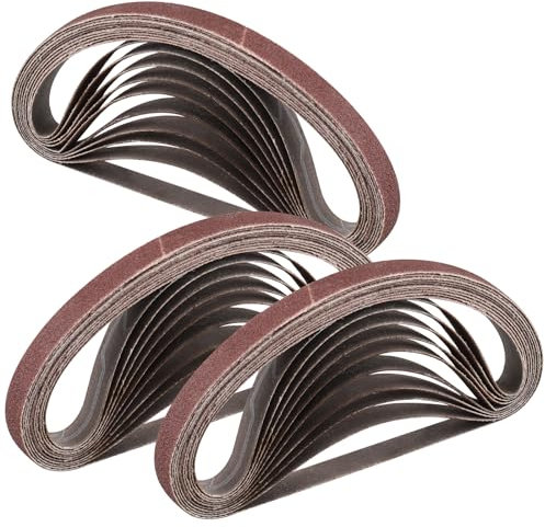 STEBRUAM 30 Stck 100 Krnung Aluminiumoxid Schleifband 10x330 mm fr Bandschleifer