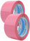 gws Paketklebeband 2 Rollen pink Geräuscharmes Universalklebeband zum Verpacken von Paketen - Hohe Klebekraft - Profi-Qualität 66 m Länge 50 mm Breit