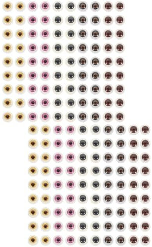 SHOWERORO 200stücke Puppenaugen Für Handgemachte Spielzeuge Für Halloween Bastelarbeiten Und Puppenherstellung Fördert Die Kreativität Von Kindern