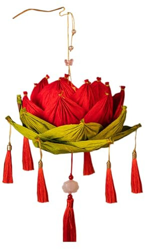 Yilingjc Bougies artificielles à main en forme de fleur pour festival de lune et décoration de mariage sur le thème asiatique