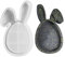 Krmoau Silikonformen Gießformen Ostern, Osterhase Harzform Silikon Epoxidharz Gussform, Schmuckhalterform In Hasenform, Tablettformen In Hasenform Für Bastelarbeiten Und Heimdekoration