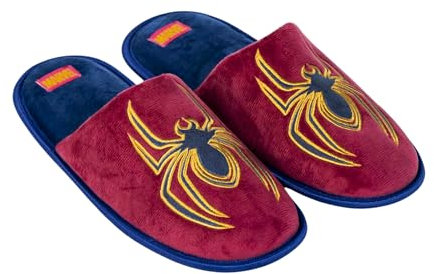 Marvel Spiderman Herren Hausschuhe, Rutschfeste Hausschuhe, Geschenk für Männer, Größe EU 40/41