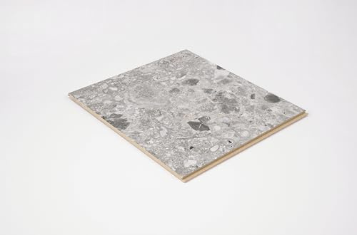 Muster EGGER NatureSense Aqua Laminat ELF021 Triestino Terrazzo grau 297x327mm