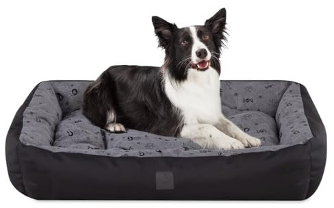 MISIOO Pet Zen Hundebett Mittelgroße Hunde 95x75 cm - Waschbares Hundebett - Bequemes Hundekissen Mittelgroße Hunde - Perfekt Für Mittlere Rassen