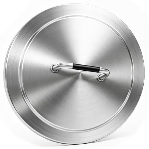 Feuerstelle Deckel für Solo Herd Bonfire 2.0 & 1.0 Abdeckung Zubehör 50cm | Edelstahl runder Feuerschalendeckel mit hitzebeständigem Griff für SoloStove Lagerfeuer, wasserdichte Außenabdeckung